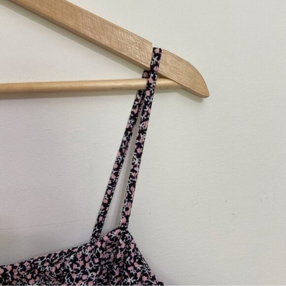 H&m dress liberty floral pink white black lightweight open to the leg summer XL - Picture 5 of 14